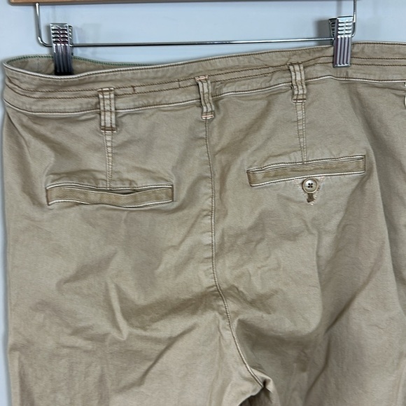 Anthropologie Pilcro The Easton Chino Pant Khaki Green Stripe Pockets Sz 29 - Picture 8 of 16